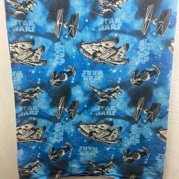 Other - Star Wars 4 pc-Twin Flat Fitted Sheet Pillowcase Darth Vader Falcon Fighter